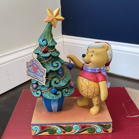 Disney Other - Disney Showcase Collection Winnie The Pooh Trim The Tree With Me Figurine Enesco